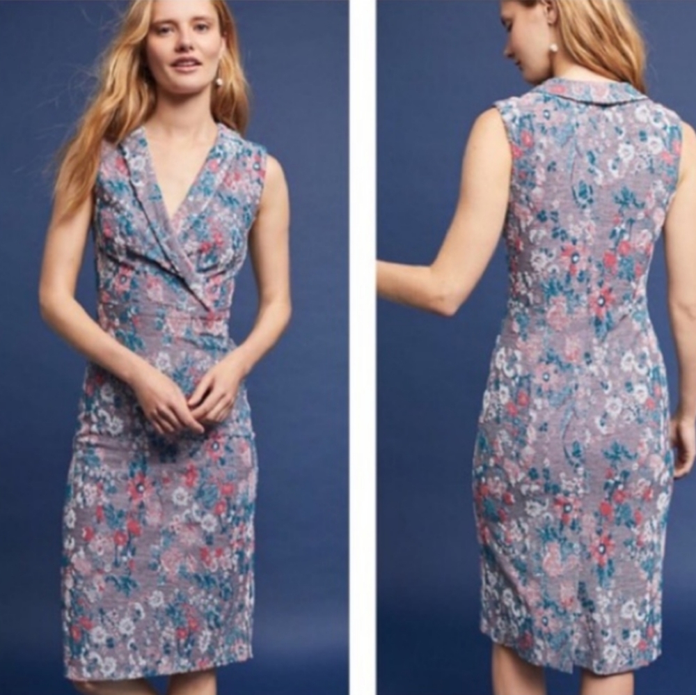 Maeve Sleeveless Jacquard Dress